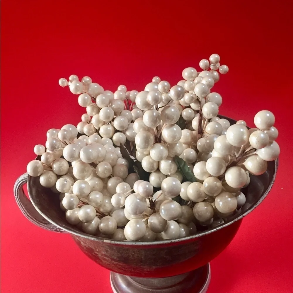 White Christmas Holiday Picks 18 Pcs Only Vintage